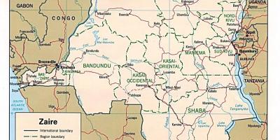 ザイールアフリカの地図